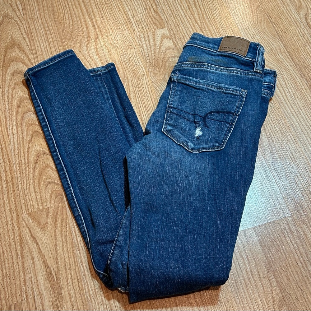 American Eagle‎ distressed next level stretch jegging 2